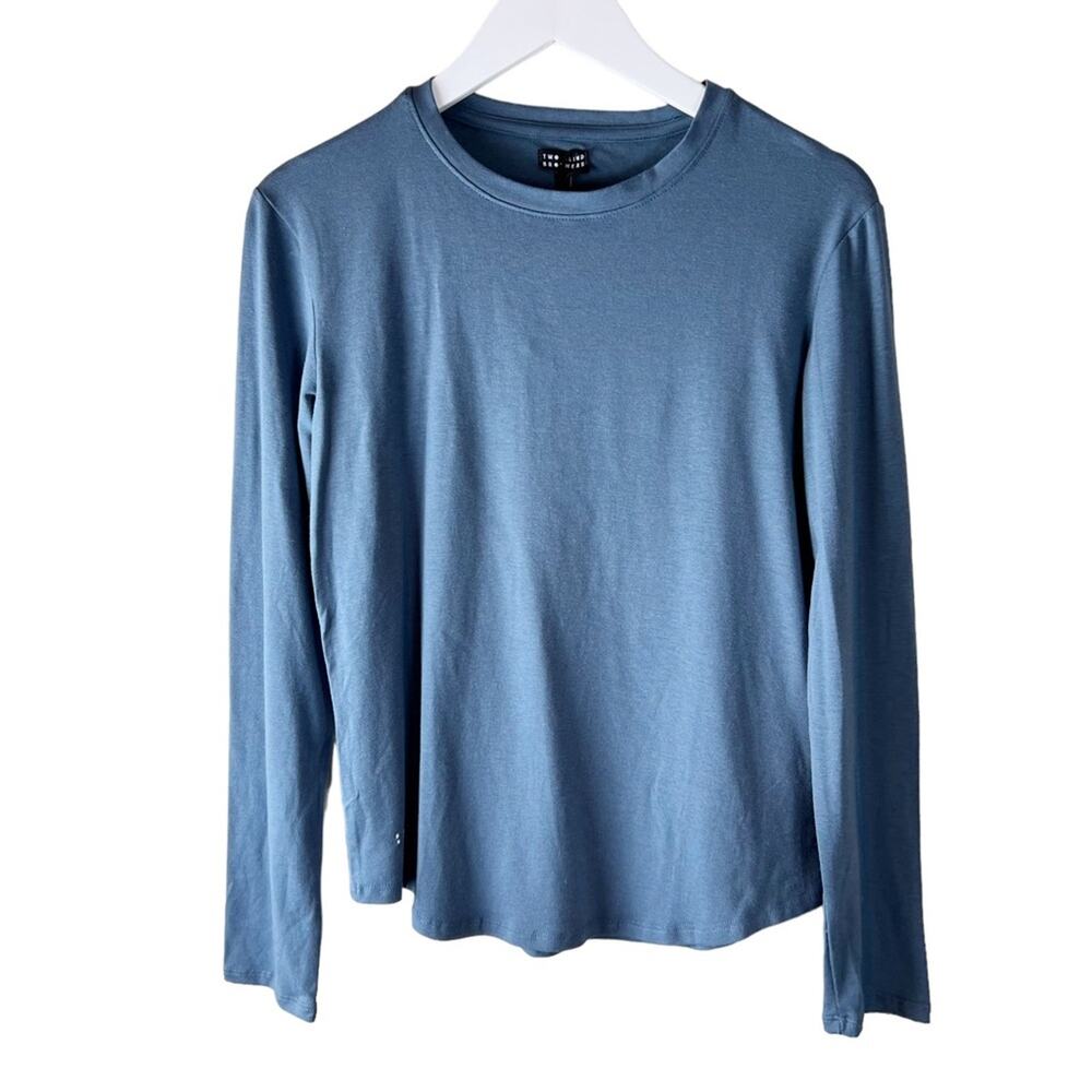 NWT Two‎ Blind Brothers Long Sleeve Tee Sz Medium Blue